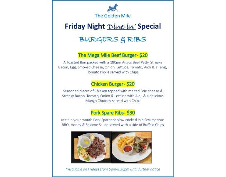 Friday Night Dine-In Special